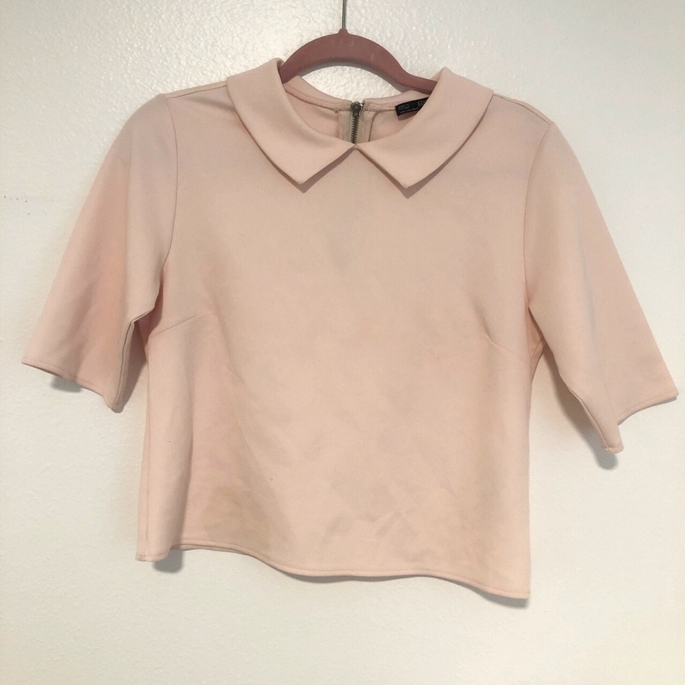 Zara Preppy Collared Top